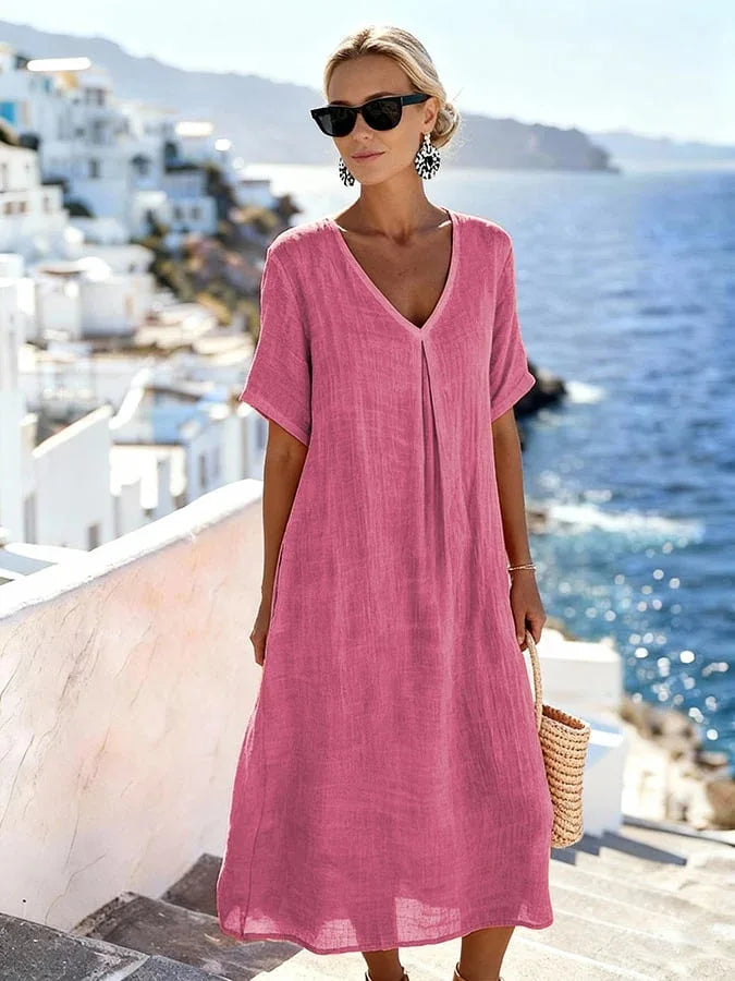 Melina™ | Αέρινο καλοκαιρινό φόρεμα με κομψή ρευστή εφαρμογή