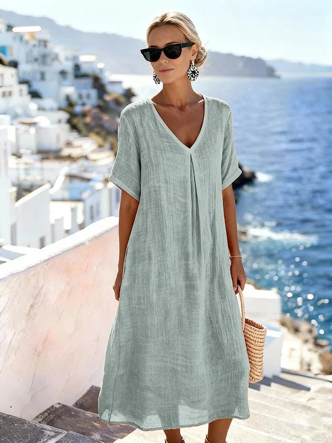 Melina™ | Αέρινο καλοκαιρινό φόρεμα με κομψή ρευστή εφαρμογή