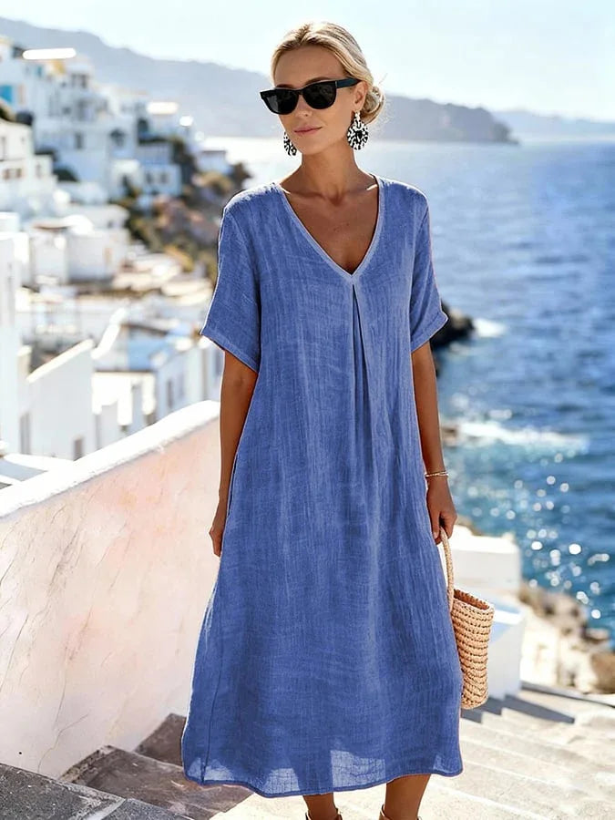 Melina™ | Αέρινο καλοκαιρινό φόρεμα με κομψή ρευστή εφαρμογή