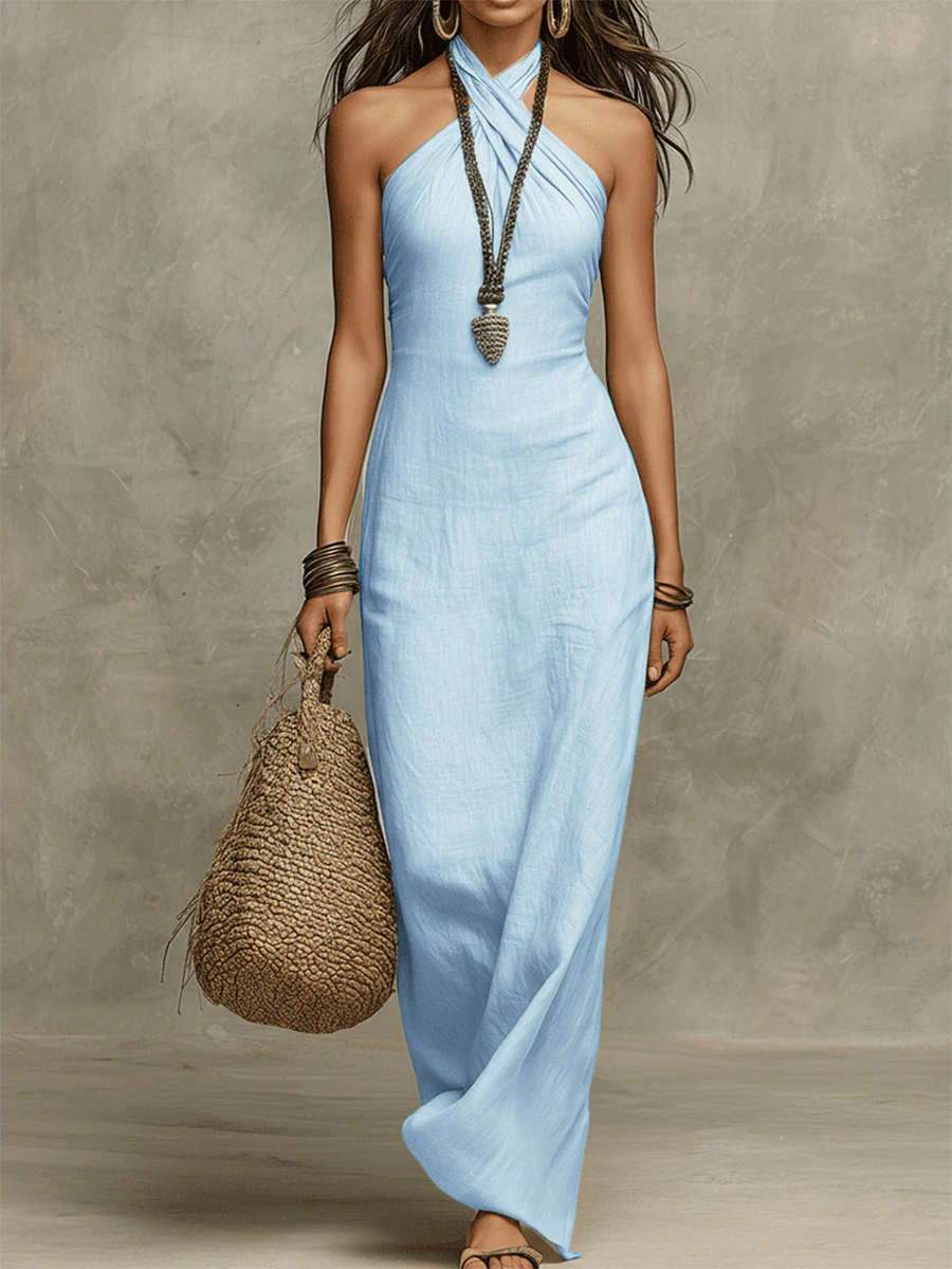 Ελένη | Vintage Elegant Maxi Dress