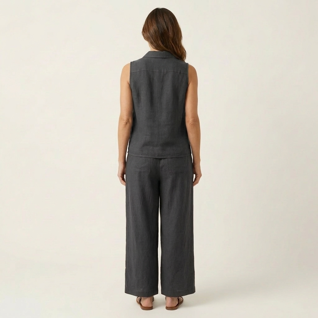 Twiila | Σετ με Wrap-Top & Φαρδιά Παντελόνια